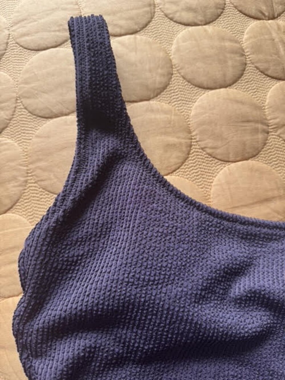 J Crew Claudia Scrunchie One-Piece Swimsuit in Inky Espresso - Picture 7 of 16